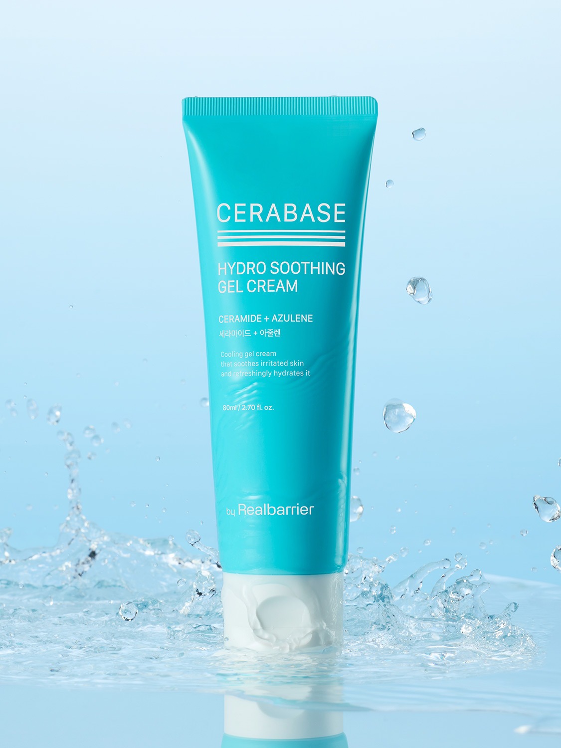 by Real Barrier Cerabase 水凝霜 · 80mL · 바이 리얼베리어 세라베이스 하이드로 수딩젤 크림 · 80mL · by Real Barrier Cerabase Hydro Soothing Gel Cream · 80mL